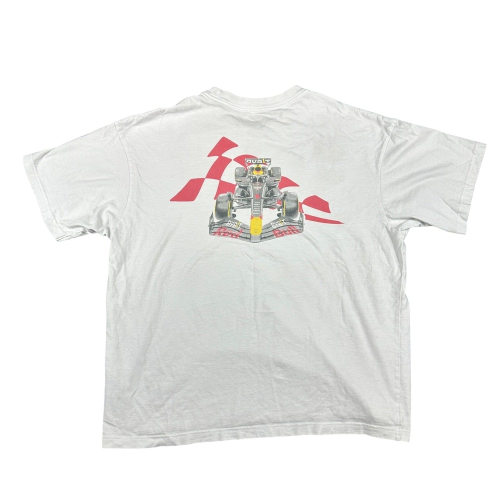 American Eagle Oracle Red Bull Racing F1 T-Shirt White Mens Medium Graphic Tee